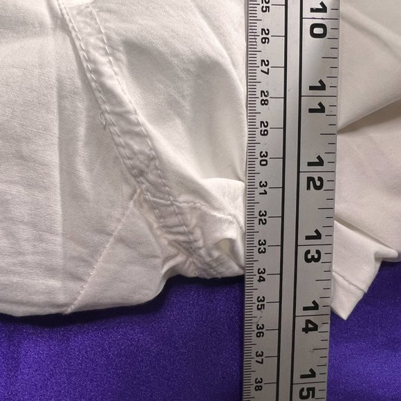 📌Kenneth Cole Reaction White Casual Poll On Pants - Roll Up Leg - Pockets - Picture 9 of 16